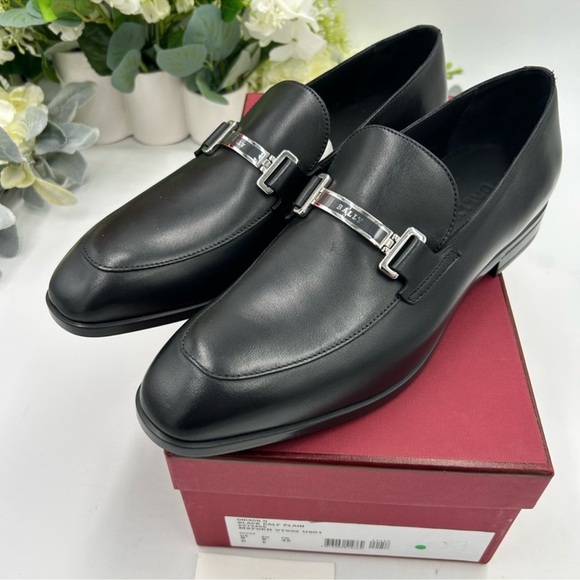 Men’s Bally ONIZI leather loafers size 9, made in Italy main image 9